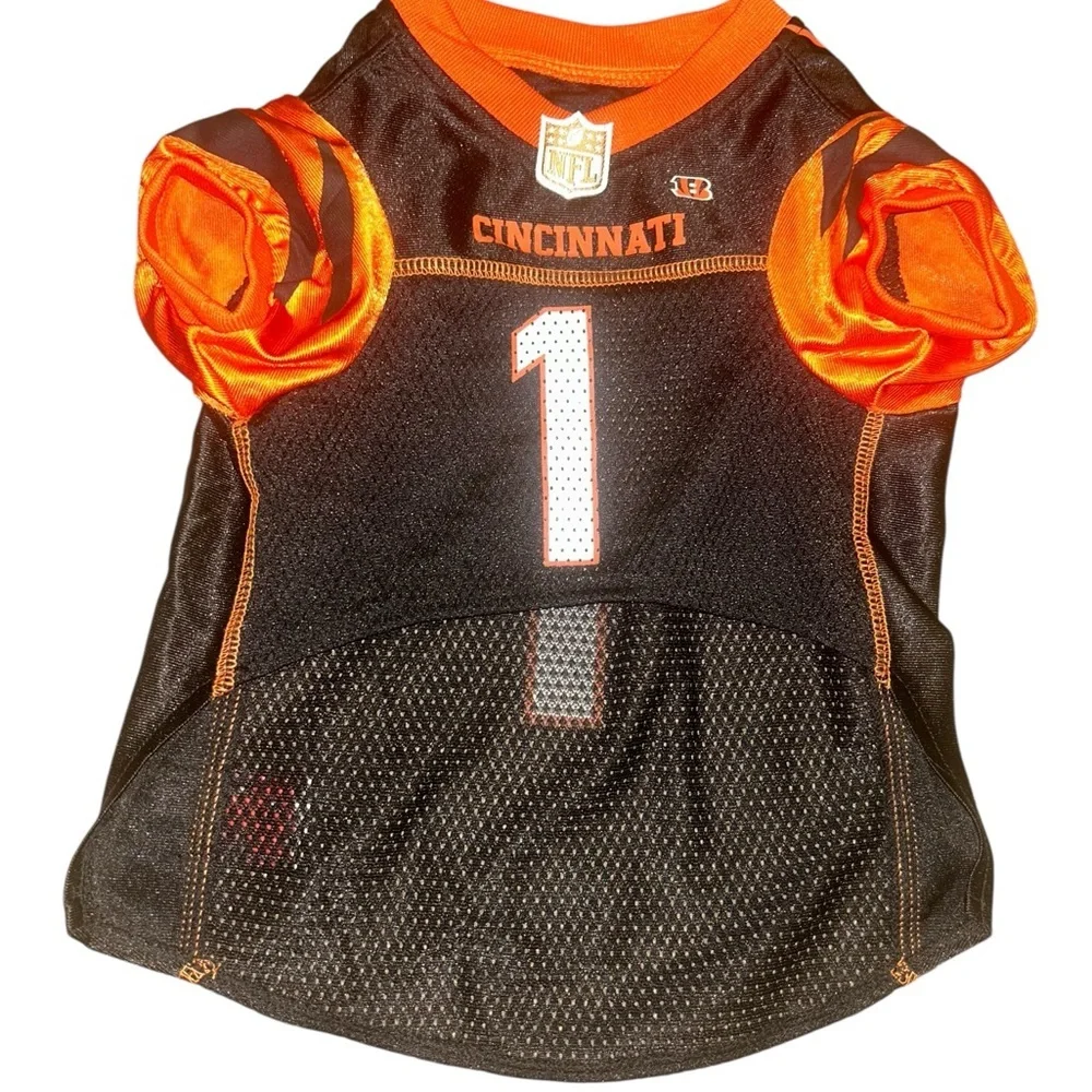 NFL Cincinnati Bengals Dog Pet Wear size Large Team Jersey Officially Licensed
